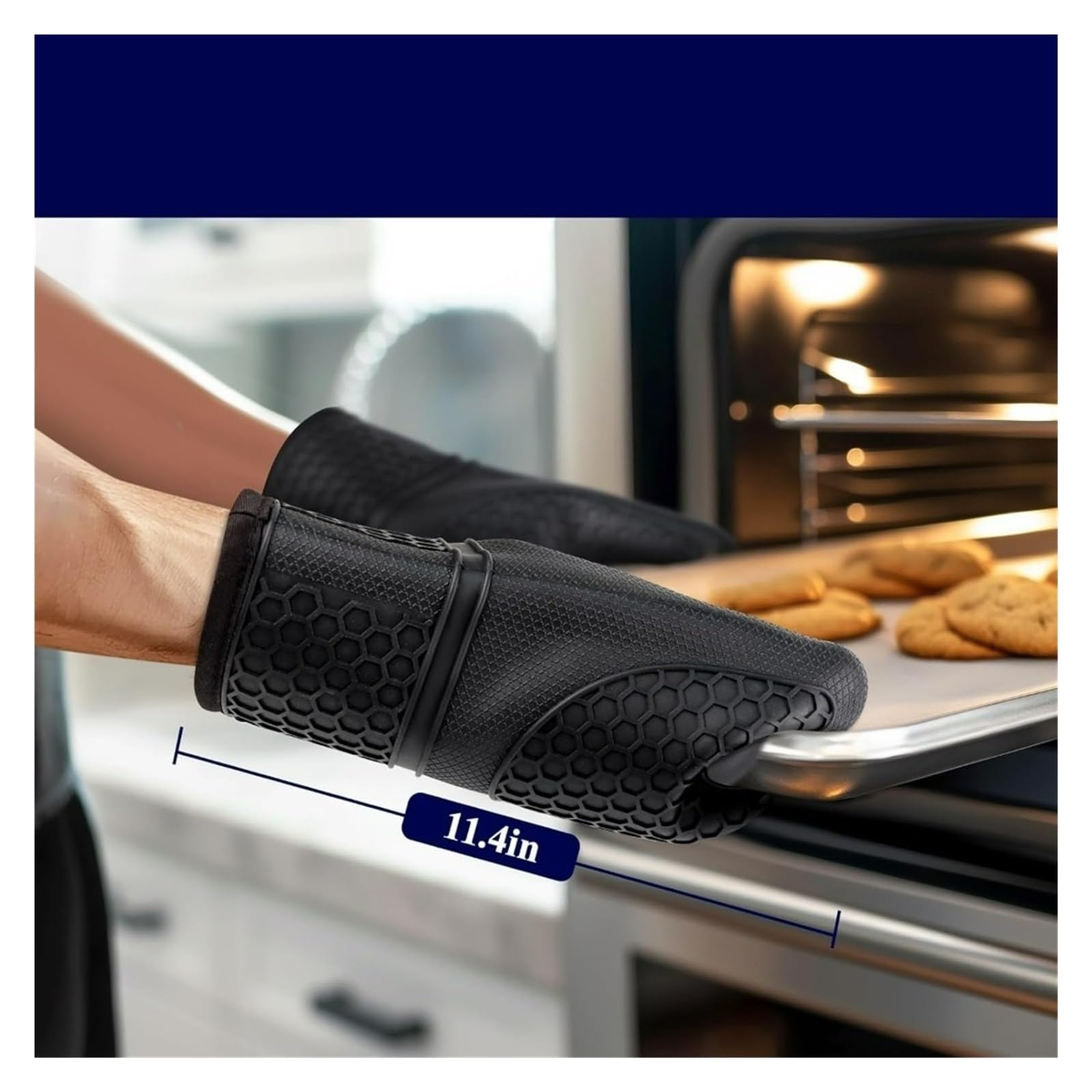 Gants de Four, Compatible avec Kitsure, Lot de 2 en Silicone