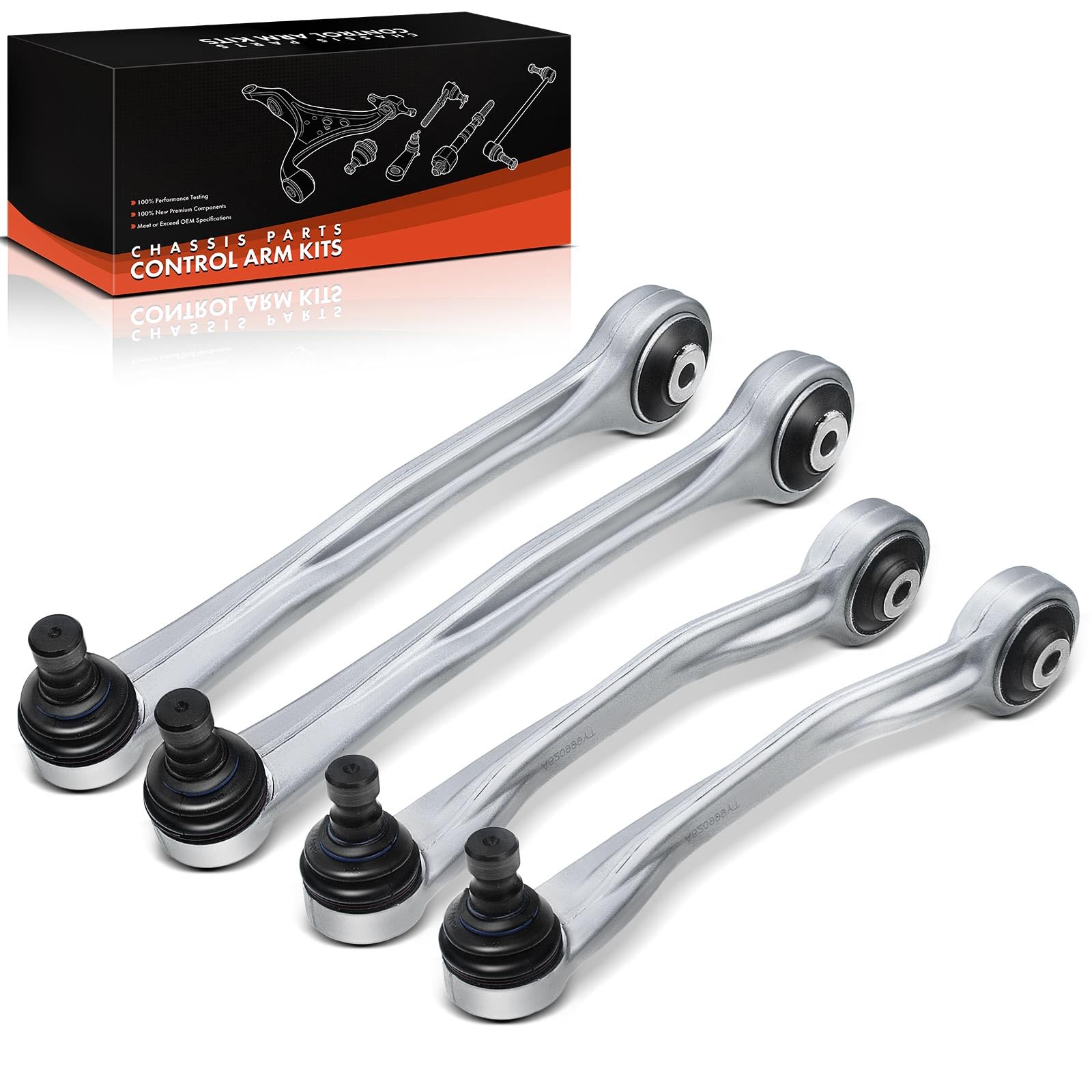 Frankberg 4x Querlenker Satz Vorne Links Rechts Kompatibel mit A4 8K2 A4 Avant A5 8T3 A5 Sportback A6 4G2 4GC C7 A6 Allroad A7 Sportback Q5 8RB Replace# 8K0407509A