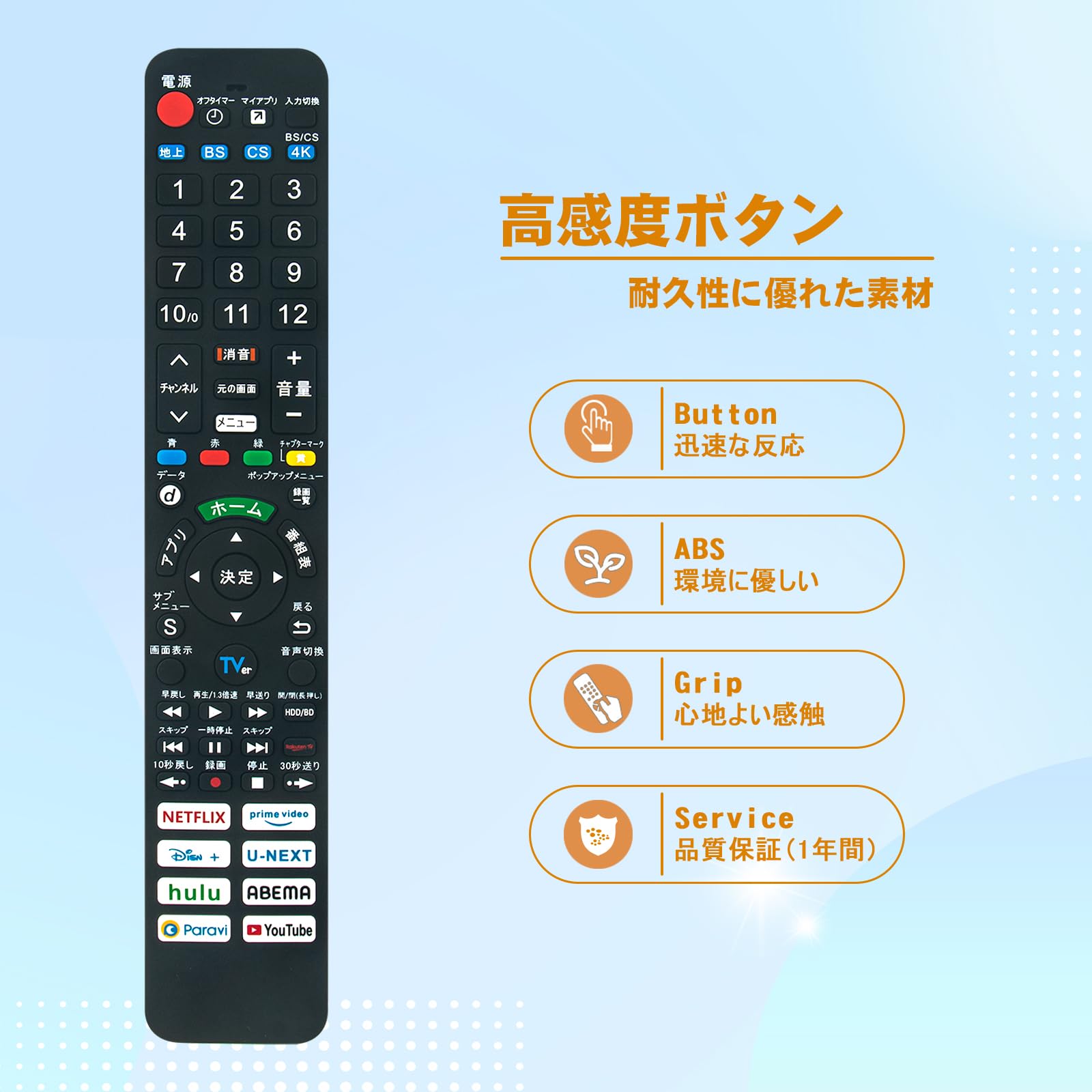 Amazon | テレビリモコンN2QBYA000075 1AC1FBWJCSZA fits for