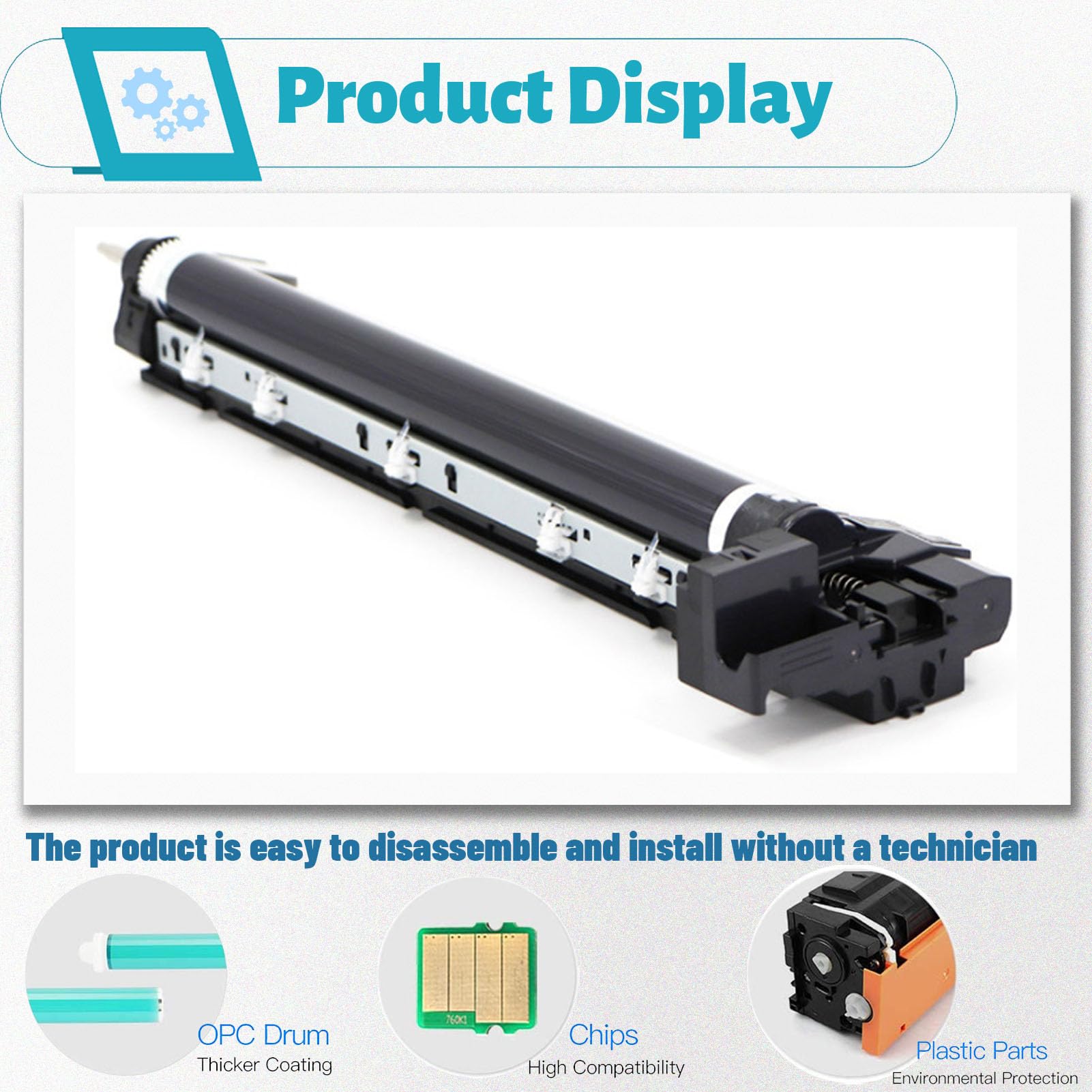 Amazon.com: KEFOER Compatible for Kyocera MK-410 Black Drum Unit