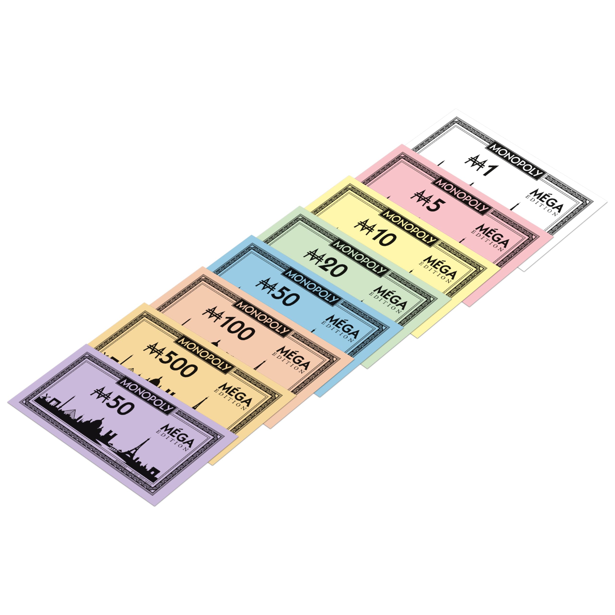 Winning Moves Monopoly Mega en français - Jeu De Plateau 8+ - Jeu de Société pour 2 à 6 Joueurs - Jeux de Société Famille en français