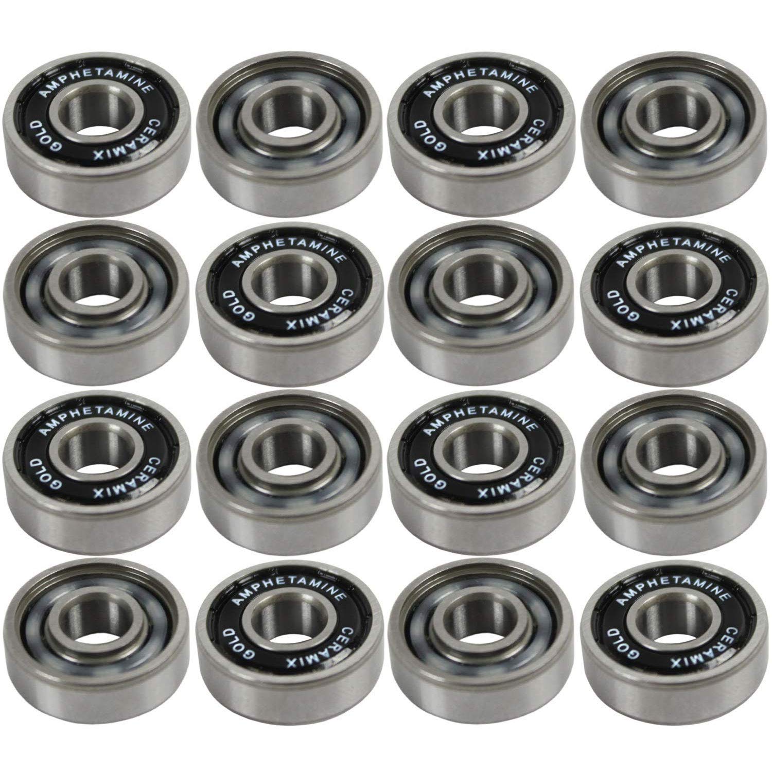 Amazon.com: Amphetamine Inline Skate Speed Bearings Set of 16 Pre