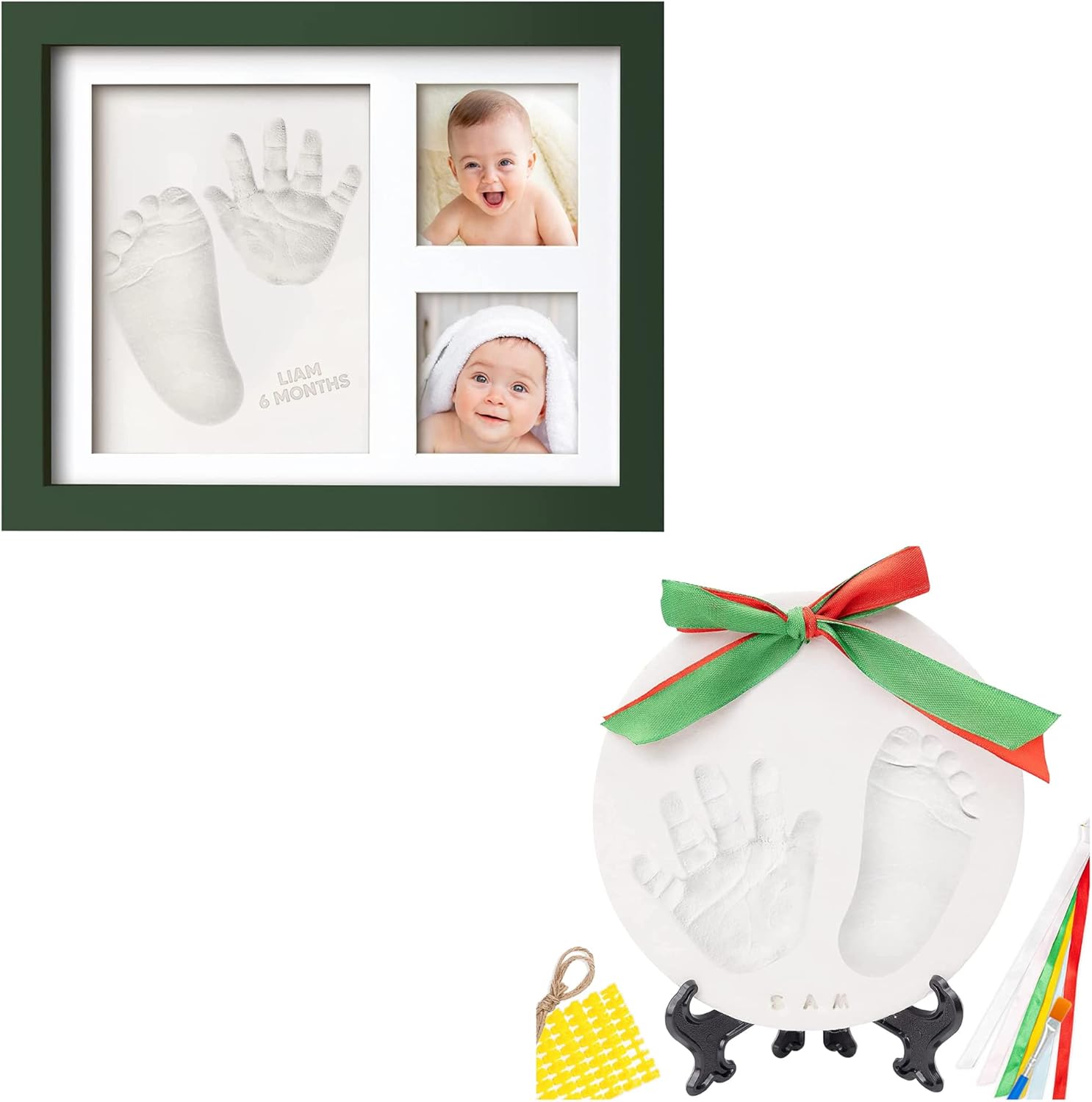KeaBabies Baby Hand and Footprint Kit and Baby Hand and