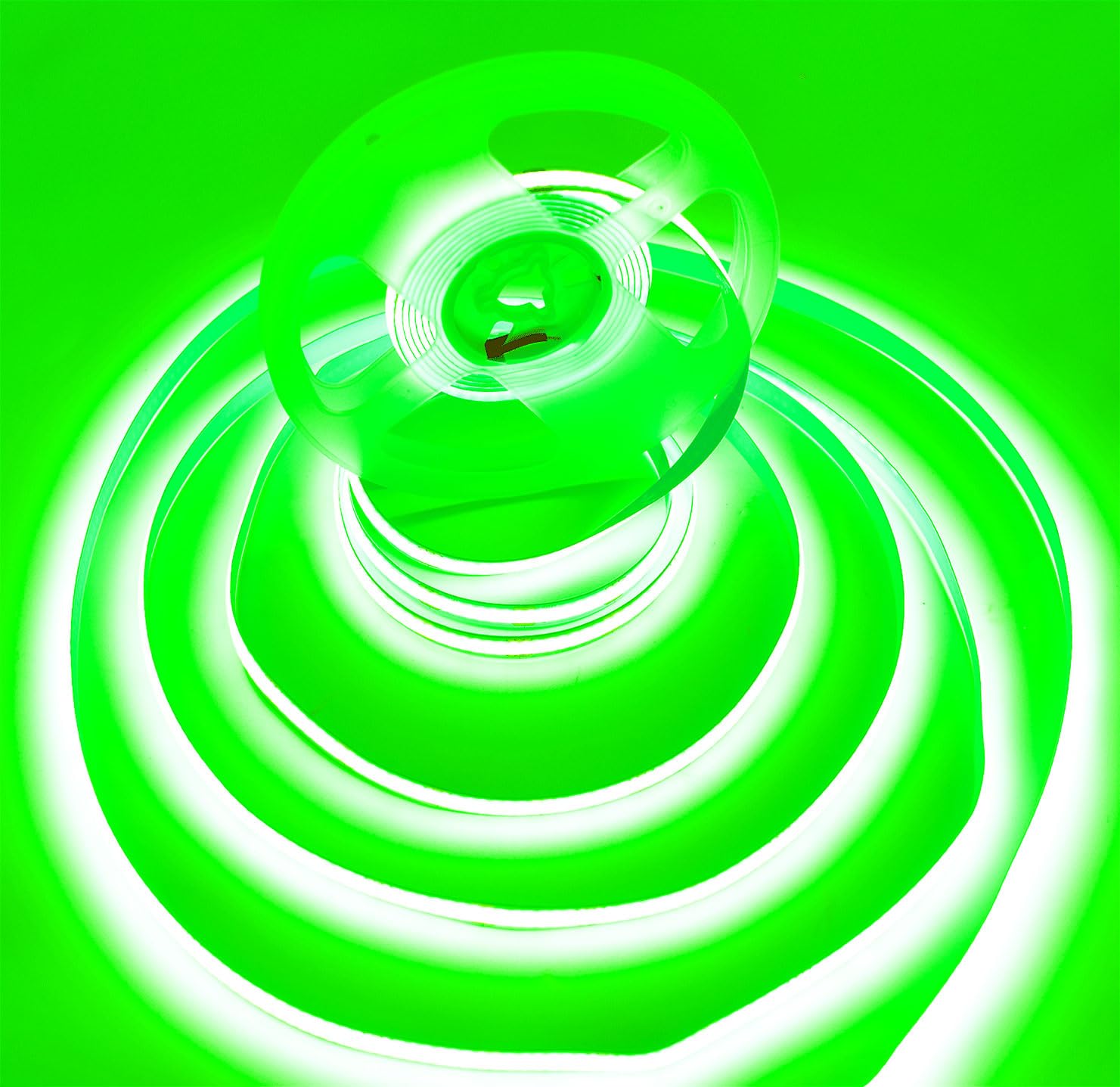 COB Strip Lights，DC12V 16.4ft/5m Super Bright Dimmable 52800LM LED Light Strips, High Density Non-Waterproof 2640 LEDs Ribbon Light, More Evener Lighting Than SMD Strip Lights (Green)