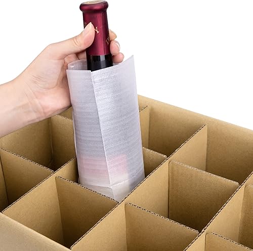 Miniatura 5 de codree Juego de 4 juegos de embalaje de vidrio, separadores de vidrio para cajas de mudanza, cajas de embalaje de platos de cristalería, divisores