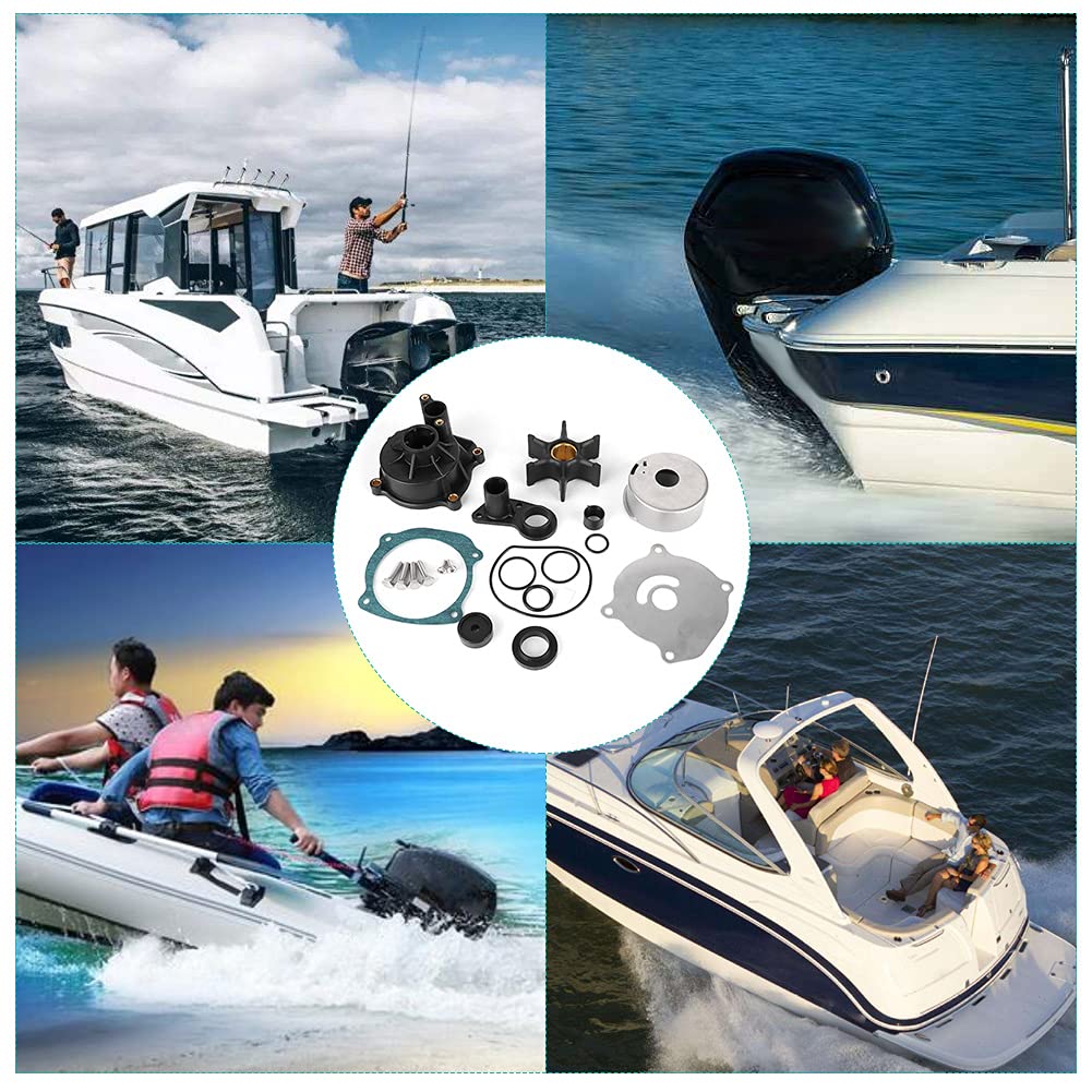 Qiilu Kit di riparazione della girante della pompa dell'acqua, 5001594 Kit di ricostruzione della girante della pompa dell'acqua adatto per Evinrude 90 CV 115 CV 120 CV