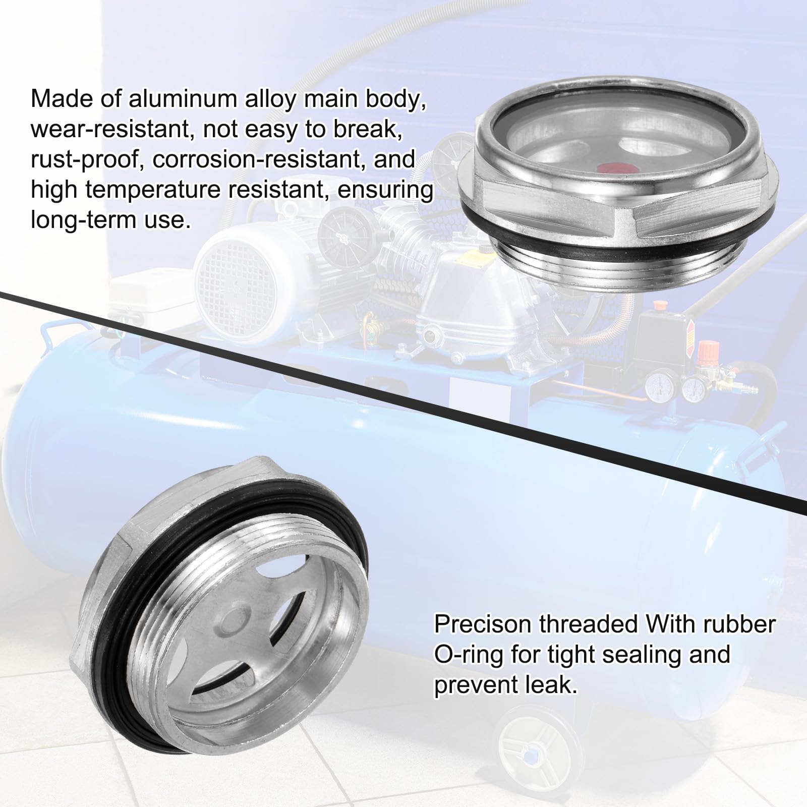 M METERXITY 2-Pack Air Compressor Oil Sight Glass - Image 4