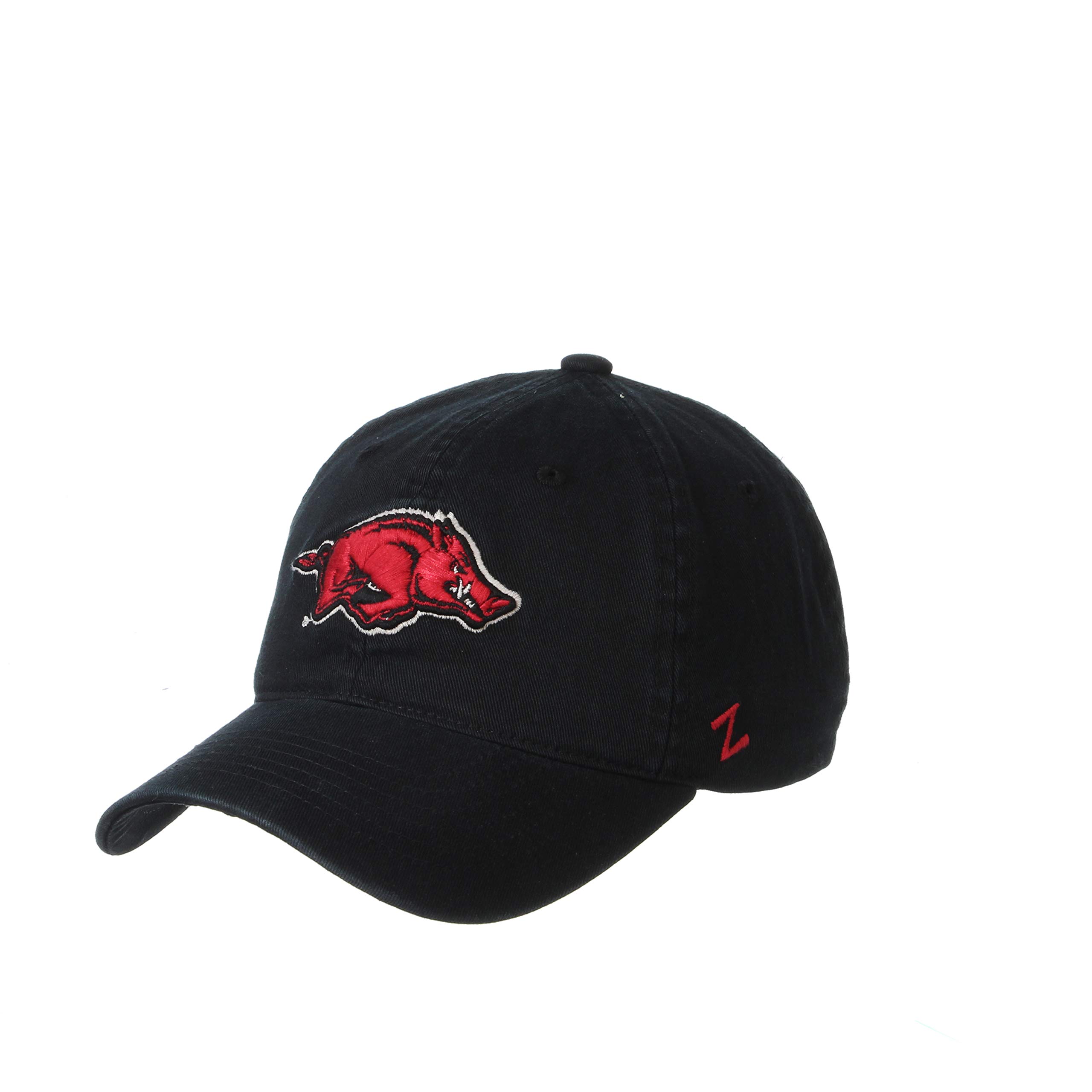 ZHATS Men's Adjustable Scholarship Hat, Arkansas Razorbacks Black, One Size
