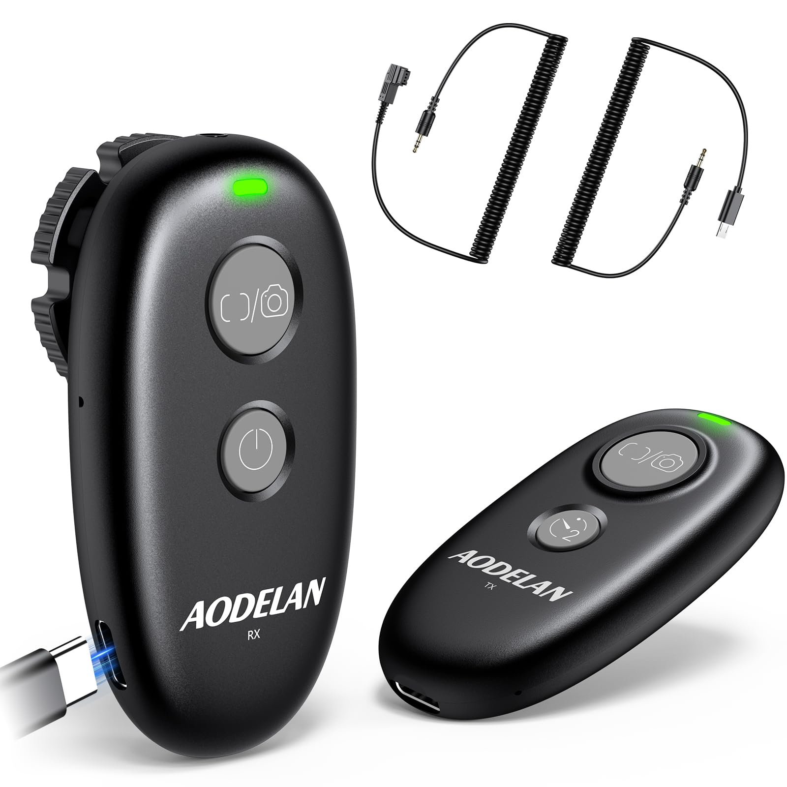 for Sony Camera Rechargeable Remote Shutter Release - AODELAN Wireless & Wired Remote Control for Sony A7 IV, A7R V, A7S III, A9 III, FX3, FX2,A1, A1 II, RX100 VI, RX10 IV, A7RIVA, A7RIIIA, A9 II