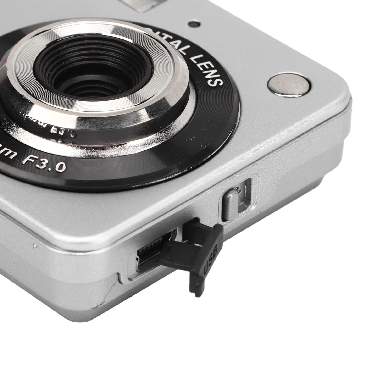 Appareil Photo Numérique 4K pour la Photographie, Appareil Photo de Poche Compact 48MP avec écran LCD 2,7 Pouces, Appareil Photo Vlogging 8X Anti-secousses pour Adultes Seniors (Argent)