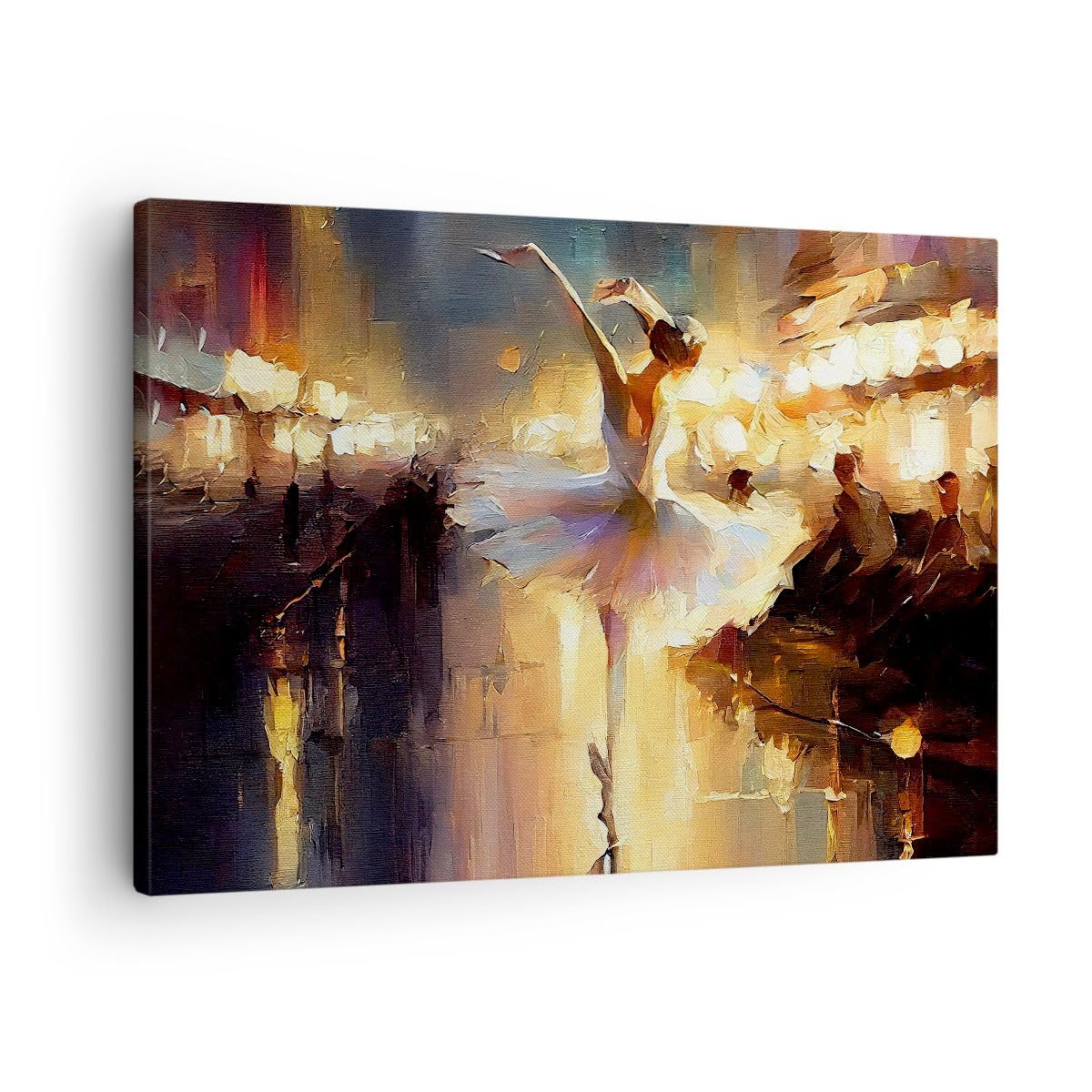 Cuadro sobre Lienzo 70x50cm Moderno Horizontal Personas Música - 5985