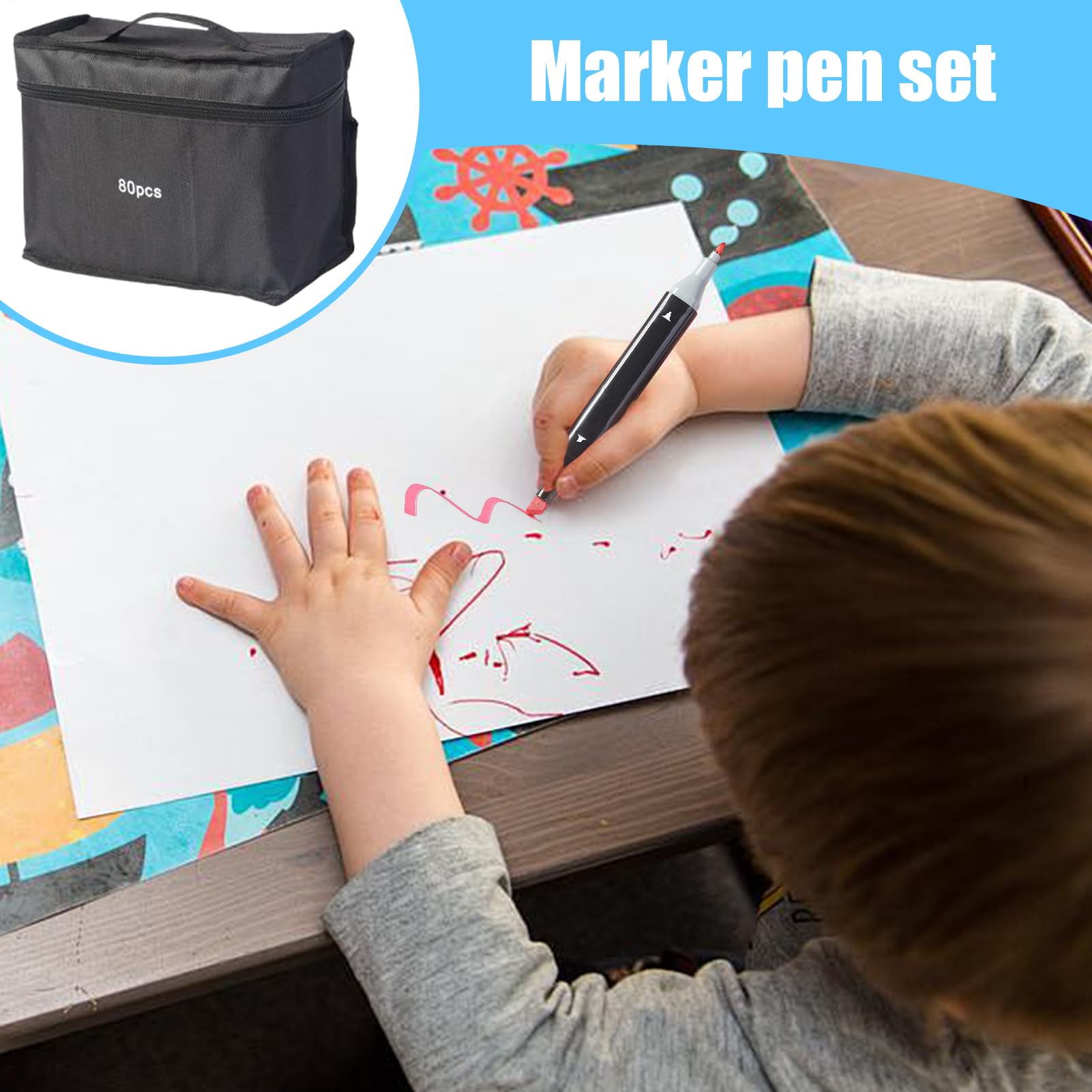 Set De Marqueurs Feutres Double Pointe Pour Dessin