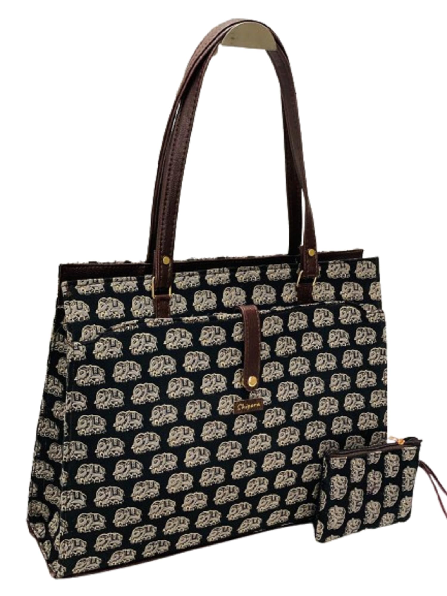 Shigora Stylish Laptop Bag for Women | Office Tote Bag fits 15.6/16 Inch Laptop | Large Work Shoulder Bag | Purse for Travel, Office, daily College Use | Women Laptop Handbag (Tusky Black)-image-45