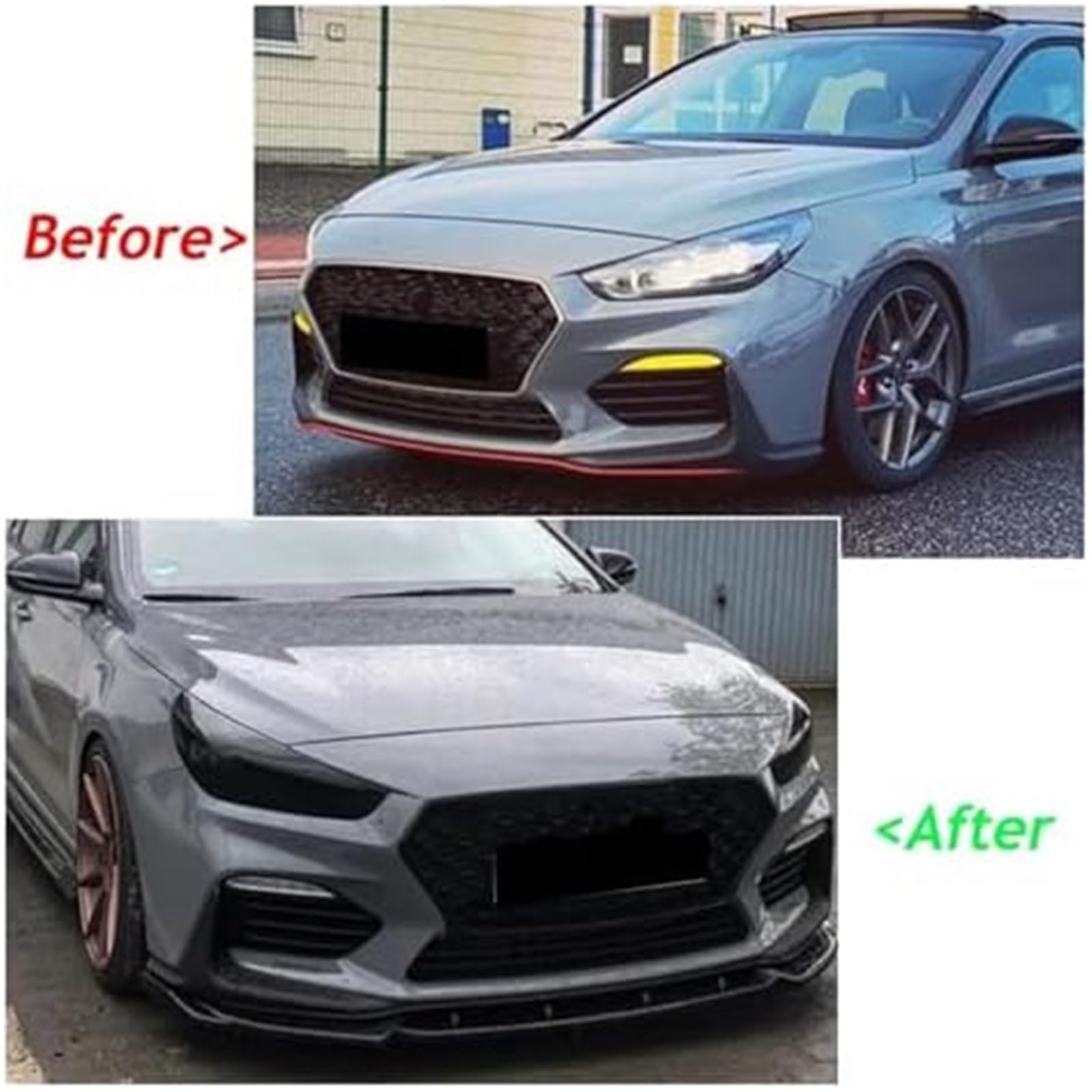 Splitter, dla dla Hyundai, I30 N MK3 2017-2019 MK3.5 2020-2024