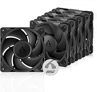 ARCTIC P12 Pro PST (5 Pieces) – Powerful PC Premium Case Fan, 120mm PWM Case Fan with Y-Cable Splitter, 600-3000rpm, 0rpm…