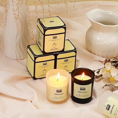Miniatura 2 de MTLEE 24 velas perfumadas para el hogar, tarro de aromaterapia, regalo para mujeres, 8 tarros de aromaterapia de larga duración, vela de cera de