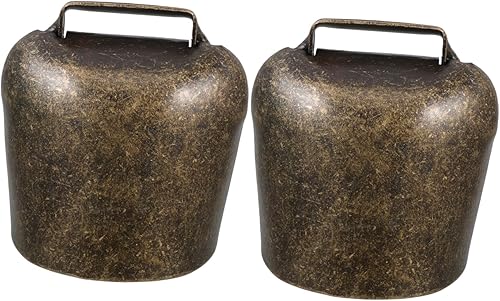 SEWACC 2 campanas de bronce ruidosas, campanas de animales de granja, campanas pequeñas, campanas de bricolaje, campanas de granja, campanas de