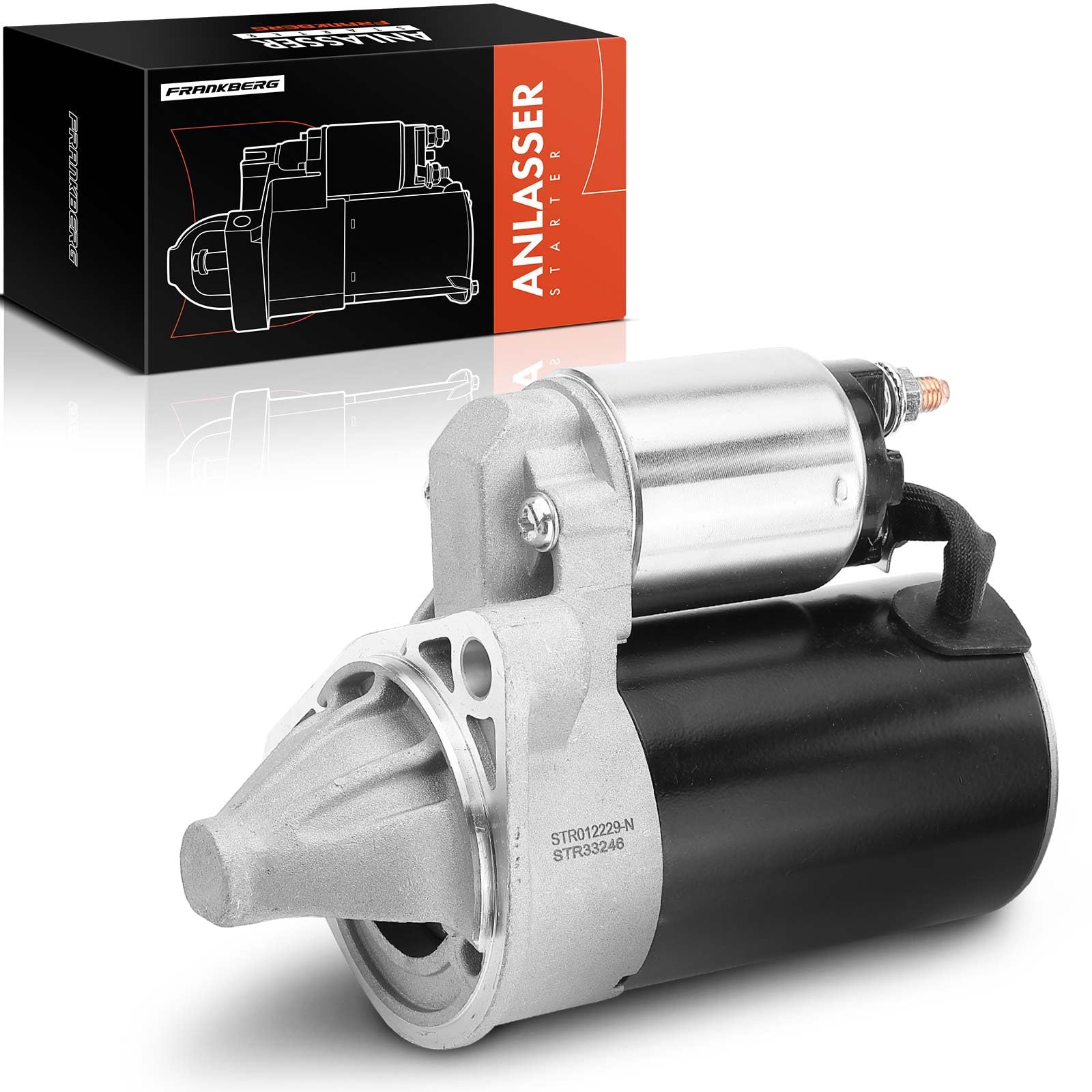 Frankberg Anlasser Starter Anlasser Auto Benzin 0,8 KW/12 V/8 Zähnezahl
