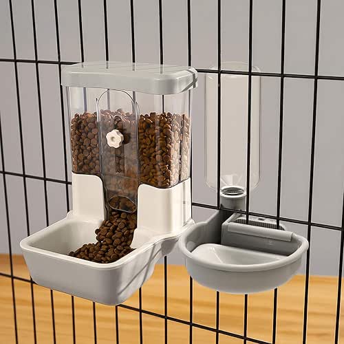 Automatic Pet Food Water Dispenser, Auto Gravity Pet Feeder Water