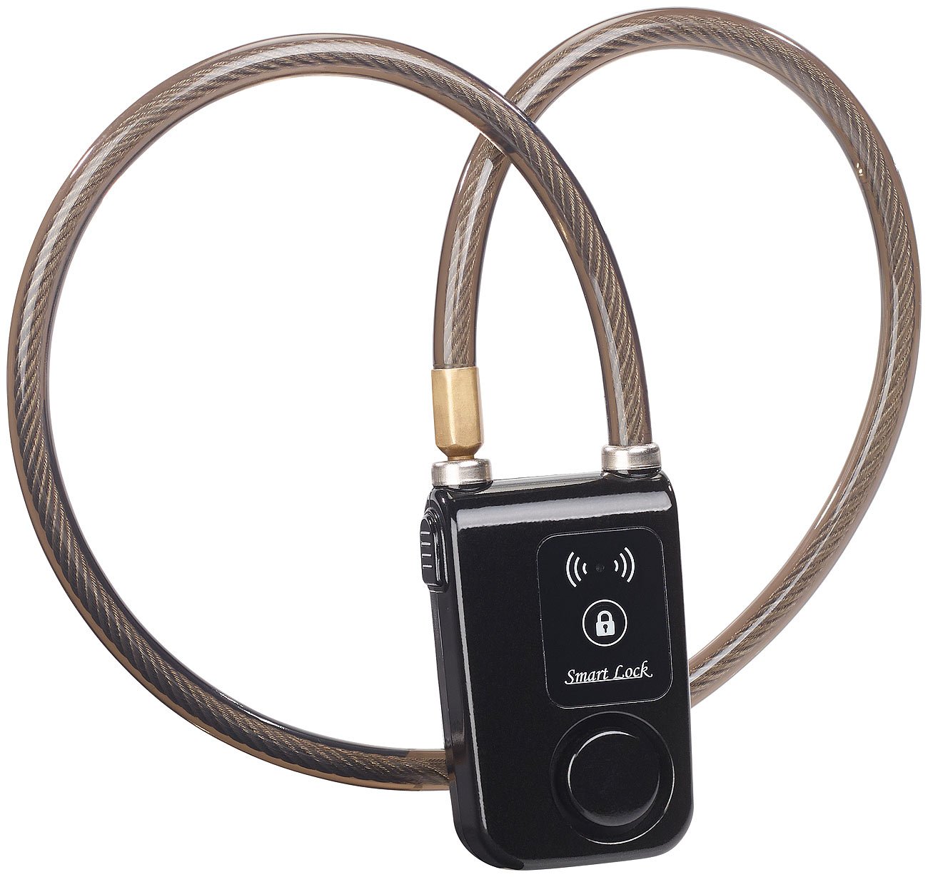 Semptec Urban Survival Technology Fahrradschloß mit: 4er-Set App-gesteuerte Kabelschlösser mit Bluetooth und Alarm (Fahrradschloss mit Alarm, App, Fahrradschloss Bluetooth, Seil)