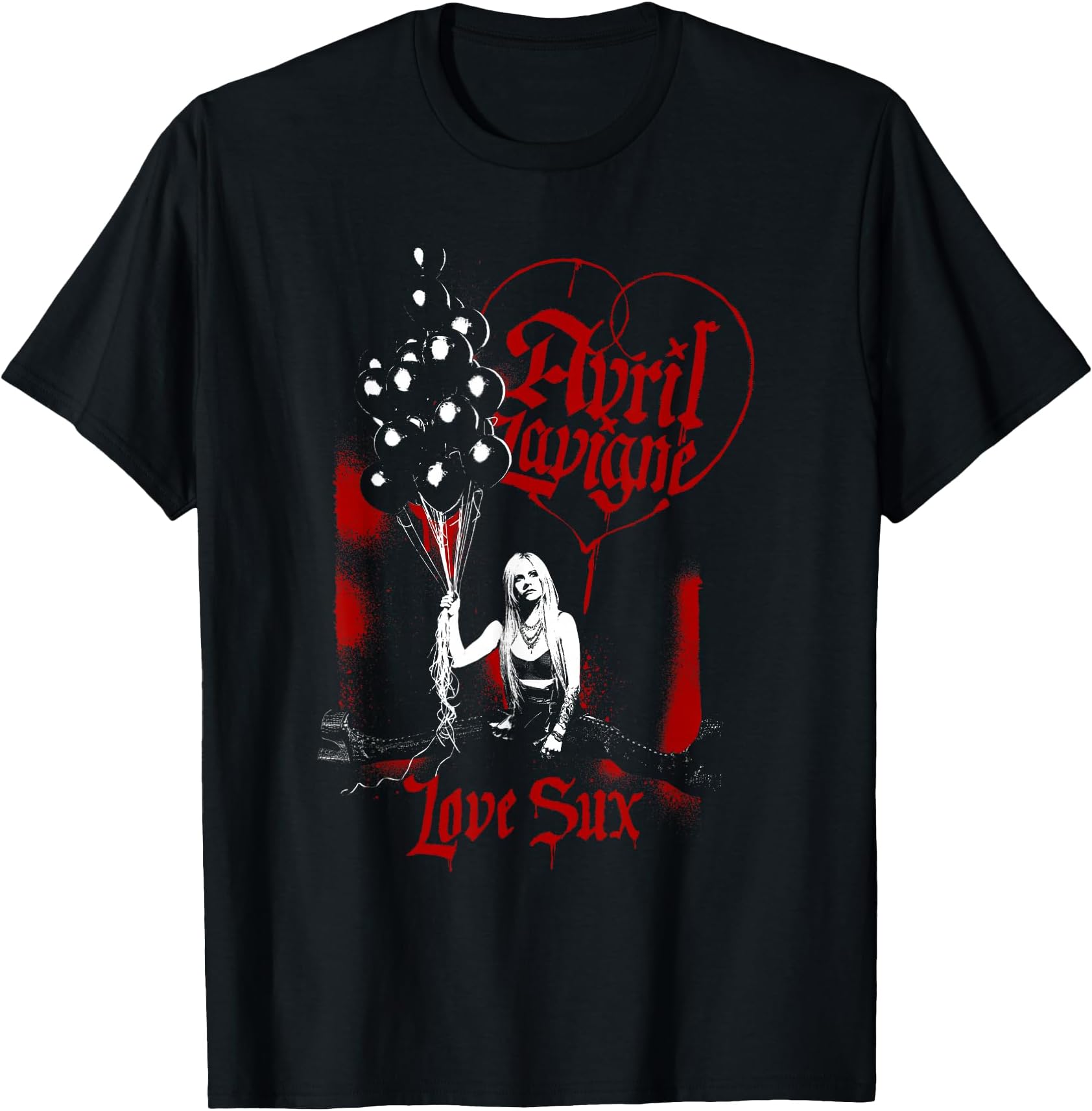 Official Avril Lavigne Love Sux Balloons T-Shirt