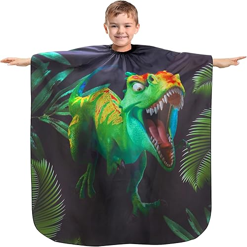 Aethland Capa de corte de pelo para niños, capa de corte de pelo para niños, delantal profesional para peluquero