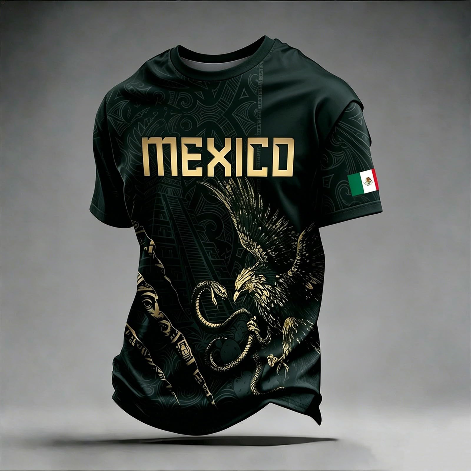Football Fans 2026 Mexico Shirts Mens Football Tee Tops Merchandise Funny Tshirts Summer Round Neck Shirt Casual Short Sleeve Fans Top Breathable Sport Athletic Hiking Workout T-Shirts - Image 2
