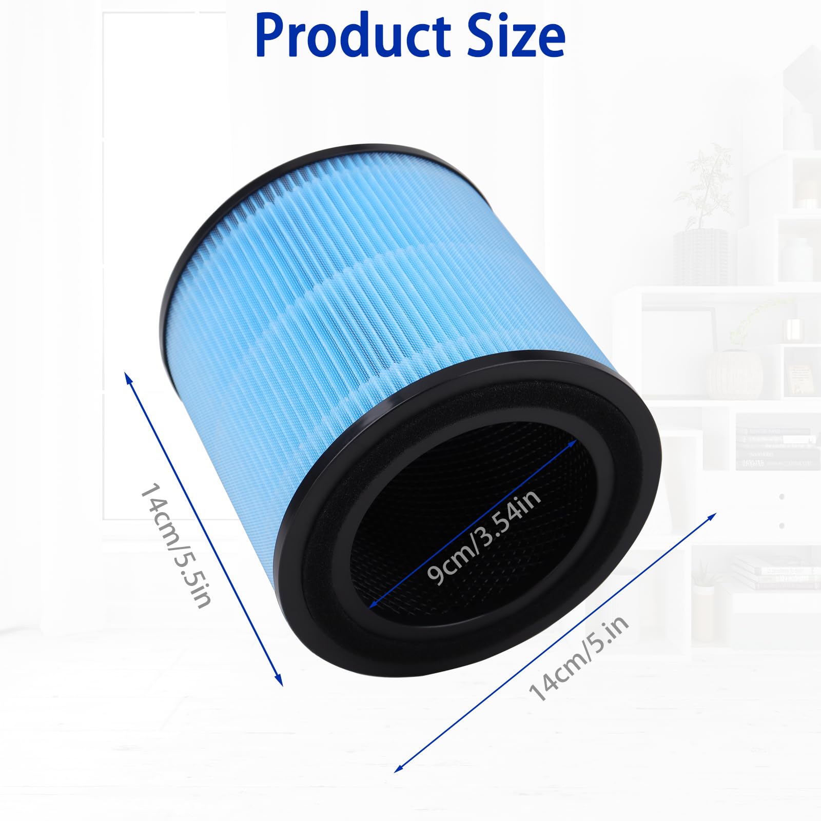 AP0601 Filtro di Ricambio compatibile con Airtok Purificatore d'aria, sistema di filtraggio a 4 stadi H13 True HEPA di ricambio, 2 Pezzi
