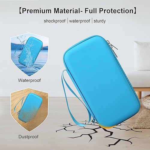 Miniatura 4 de Elonbo Funda de transporte para calculadora gráfica de color Texas Instruments TI-Nspire CX II CASCX IICXCX CAS, bolsillo con cremallera adicional