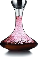 Rabbit Houdini Wine Decanter with Shower Funnel & Sediment Strainer - Lead Crystal Aerator for Enhanced Flavor