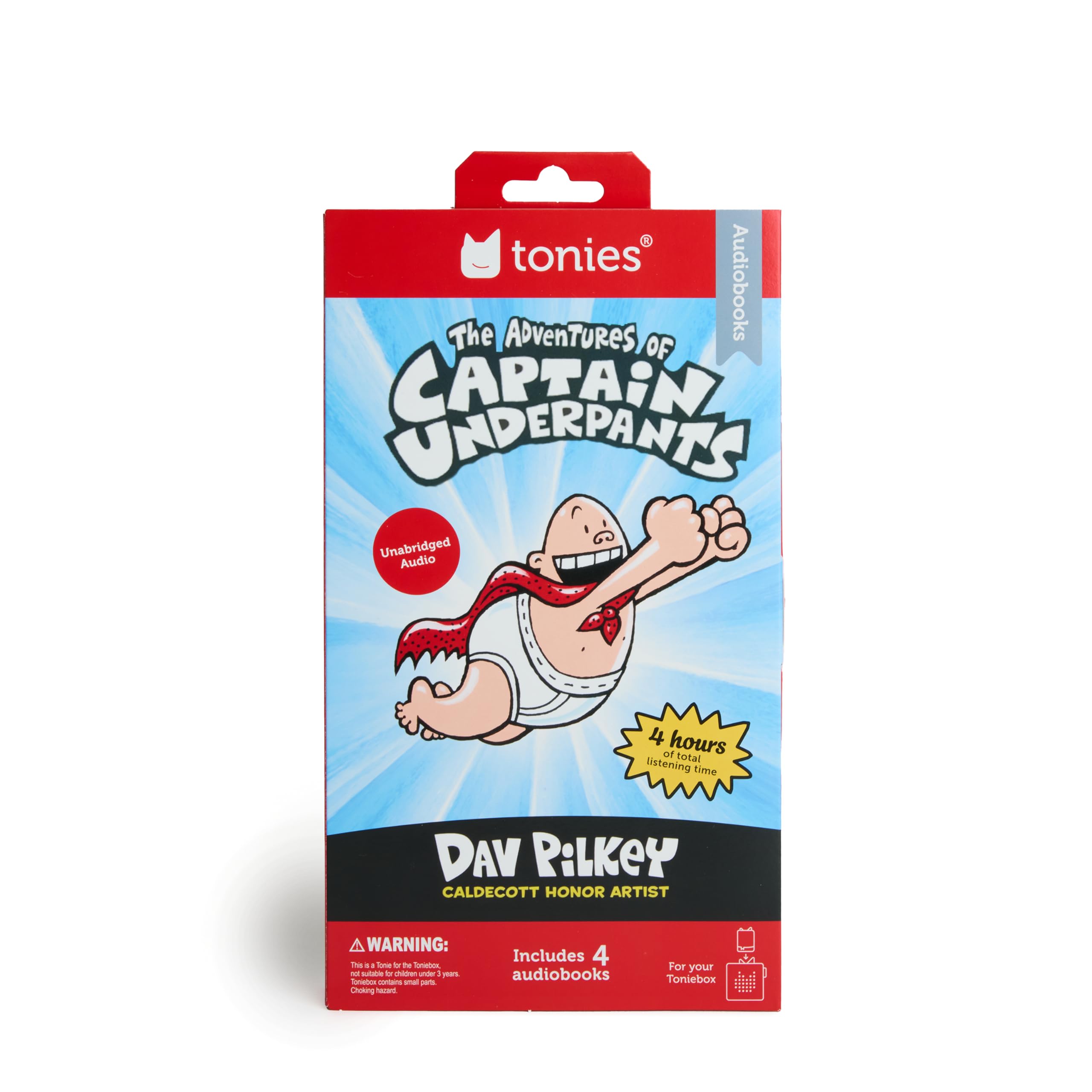 Tonies Captain Underpants Lot de 4 livres audio