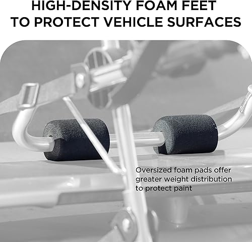 Miniatura 7 de Rockland - Portabicicletas para 2 bicicletas de neumáticos anchos, apto para vehículos con enganche receptor de 2", soporta 70 libras, plegable,