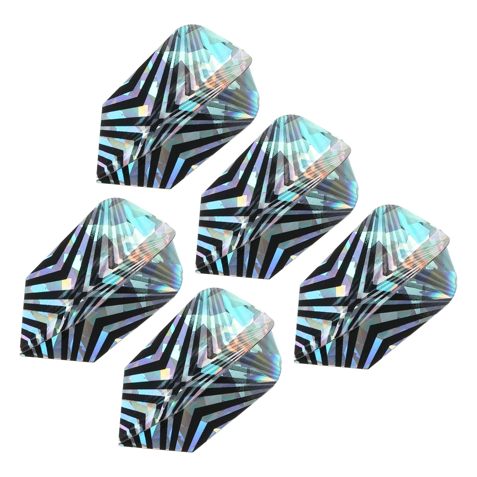 PATIKIL Slim Dart Flights, 5 Pack PET Unique Design Dart Accessories for Steel Tip Dart and Soft Tip Darts, V-Shaped Pattern