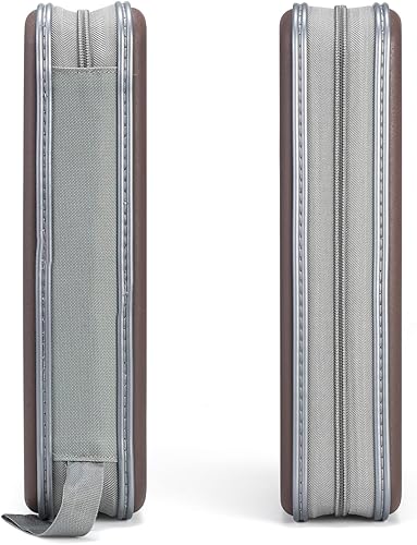 Miniatura 39 de UENTIP Estuche portátil para CD de capacidad para 96, portátil y de plástico duro, organizador de CD, cartera, almacenamiento de DVD (96, naranja)