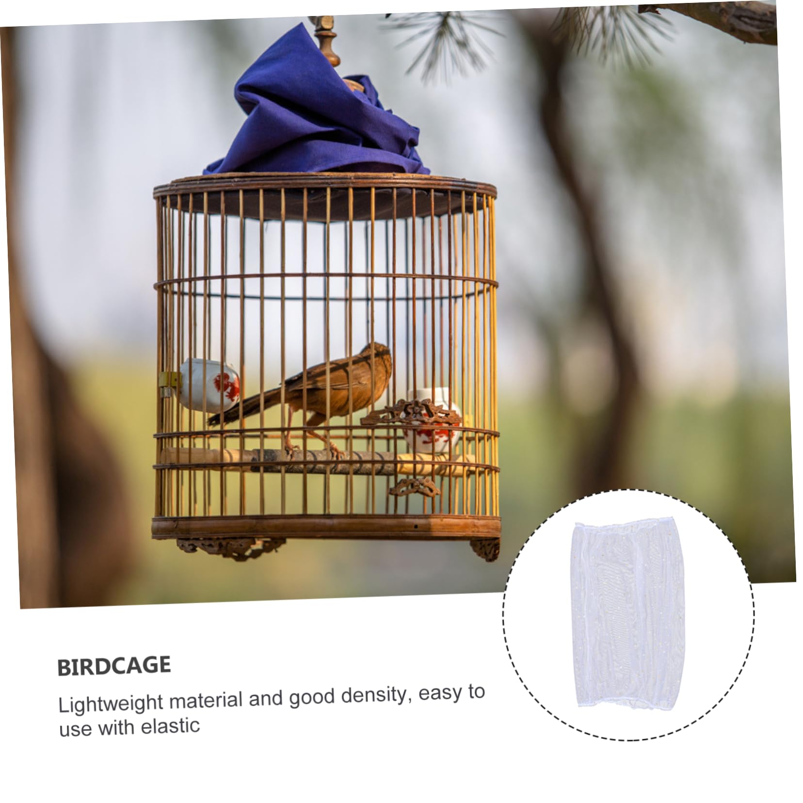 DOITOOL 3 Piezas De Cubierta para Jaula De Pájaros Accesorio para Jaula De Pájaros Cubierta De Red De Malla para Jaula De Pájaros Elegantemente Decorativa Fácil De Limpiar Uso Duradero