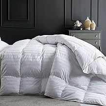 Luxurious Duvet 13.5 Tog (200 x 200 cm - Double), Ultrasoft Touch Hypoallergenic Quilted Double Duvet Set, Elegant Satin Stripes Duvets, Anti Allergy for a Comfortable Night Sleep