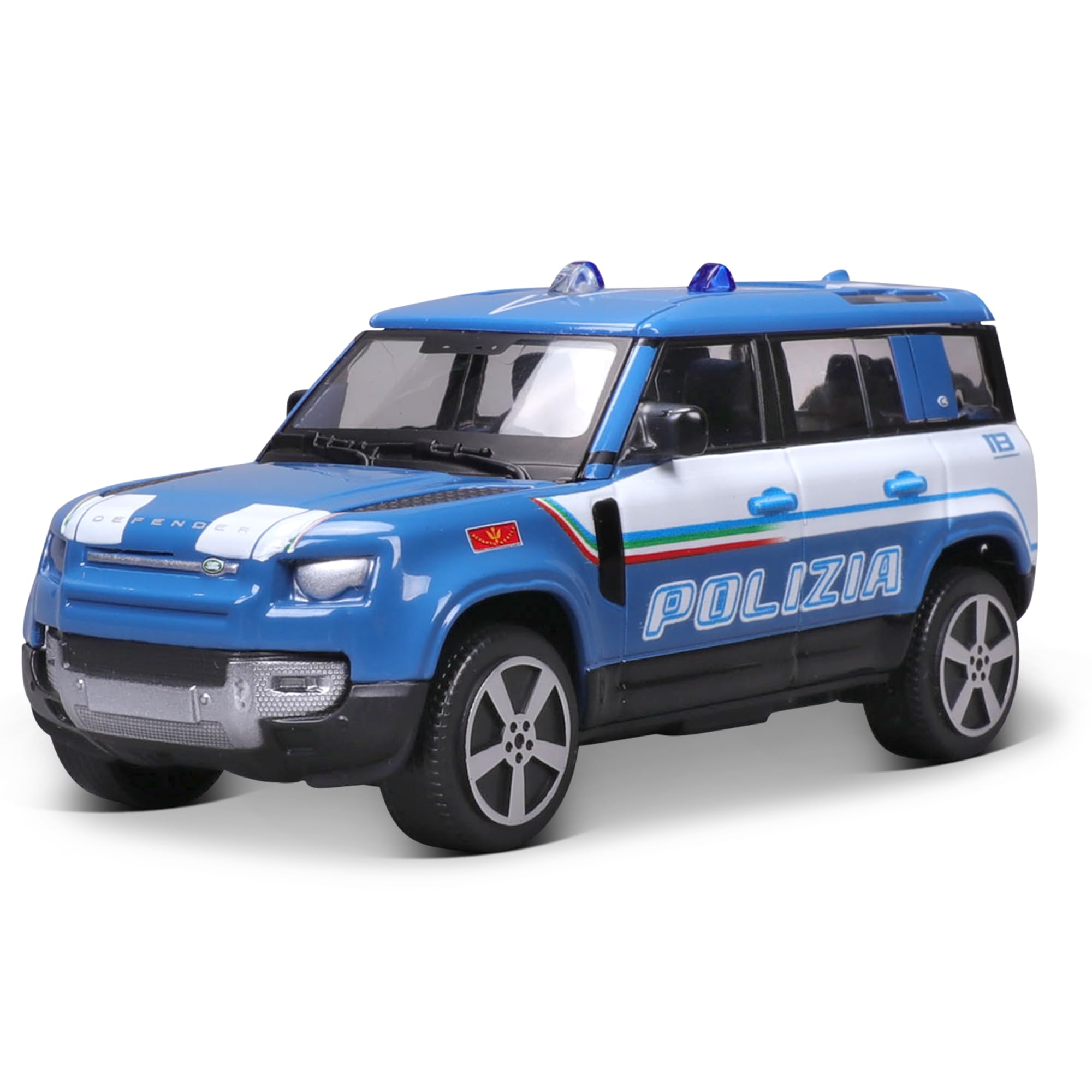 BBURAGO Auto Polizia Modellino Scala 1:43 Licenza Ufficiale, 3+