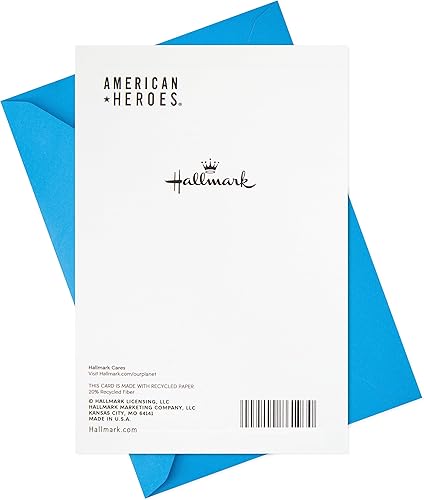 Miniatura 7 de Hallmark Paquete de 3 tarjetas de agradecimiento militares, tarjetas del día de los veteranos (protege y sirve)