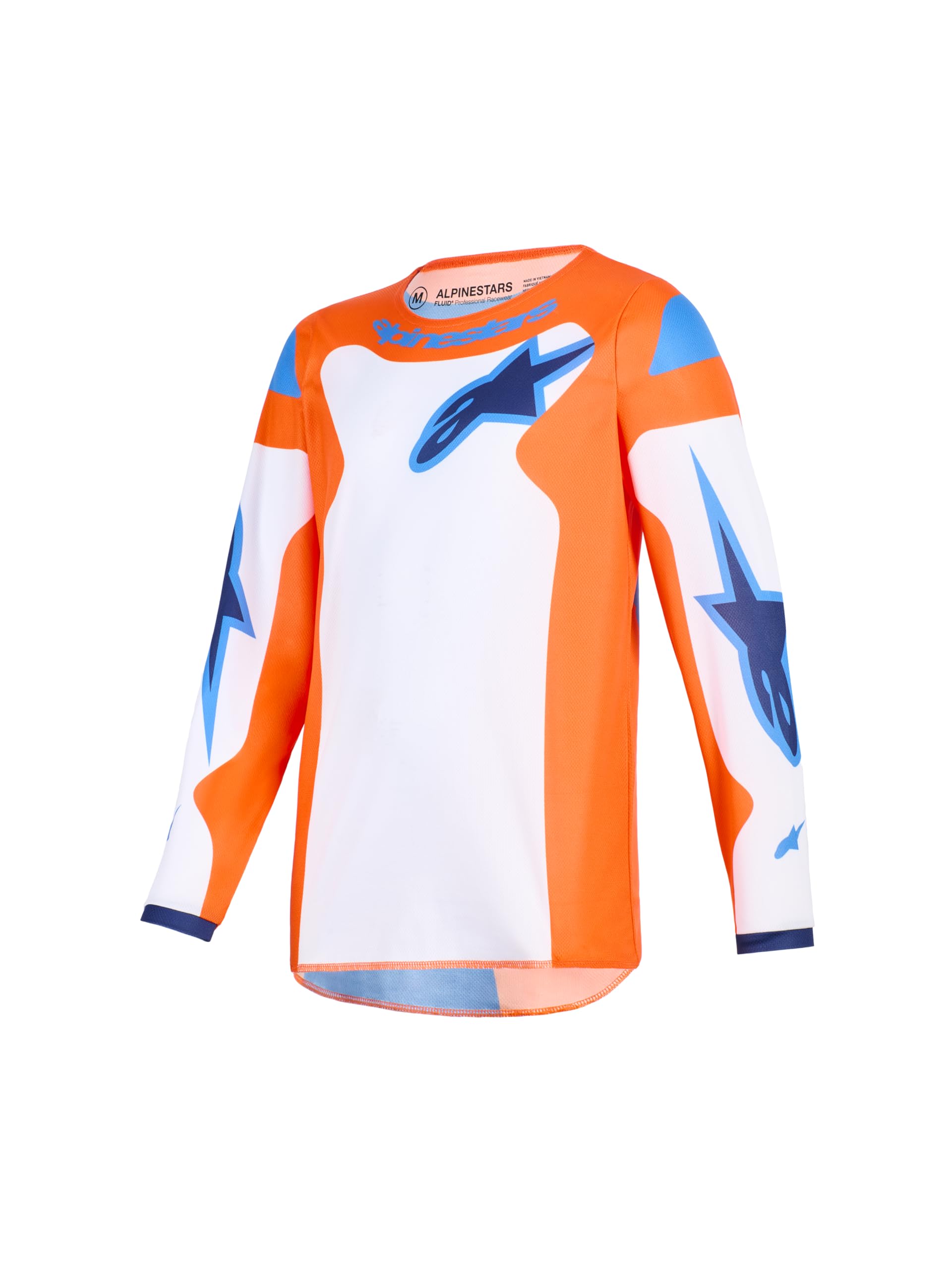 Alpinestars 2026 Youth Fluid Grid Jersey XL, Orange/UCLA Blue