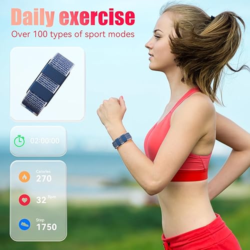 Miniatura 7 de Rastreador inteligente de fitness, pulsera de actividad, detección de sueño, actividad portátil y rastreador de actividad física para modo