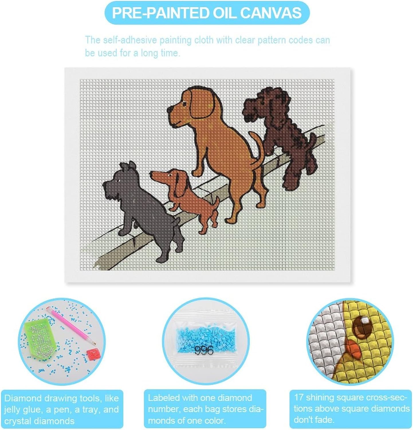レイモン サヴィニャック　アート　環境保護キャンペーン　４匹の犬 Amazon.co.jp: レイモン・サヴィニャック 4匹の犬 ダイヤモンド