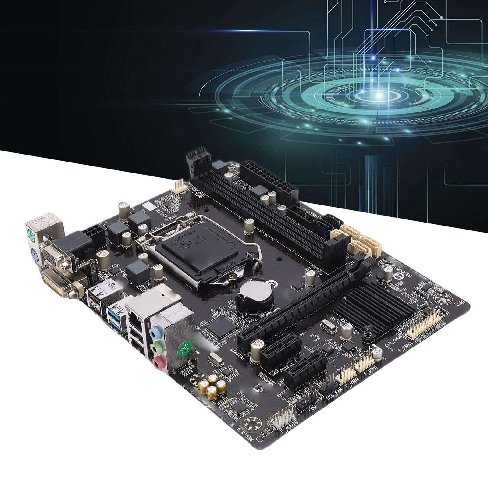 Płyta Główna Komputera Micro ATX, Płyta Główna Komputera LGA 1150 DDR3 1600 MHz z Portami USB 3.0 USB 2.0, dla Procesorów Core I7 I5 I3 Pentium Celeron 4. Generacji