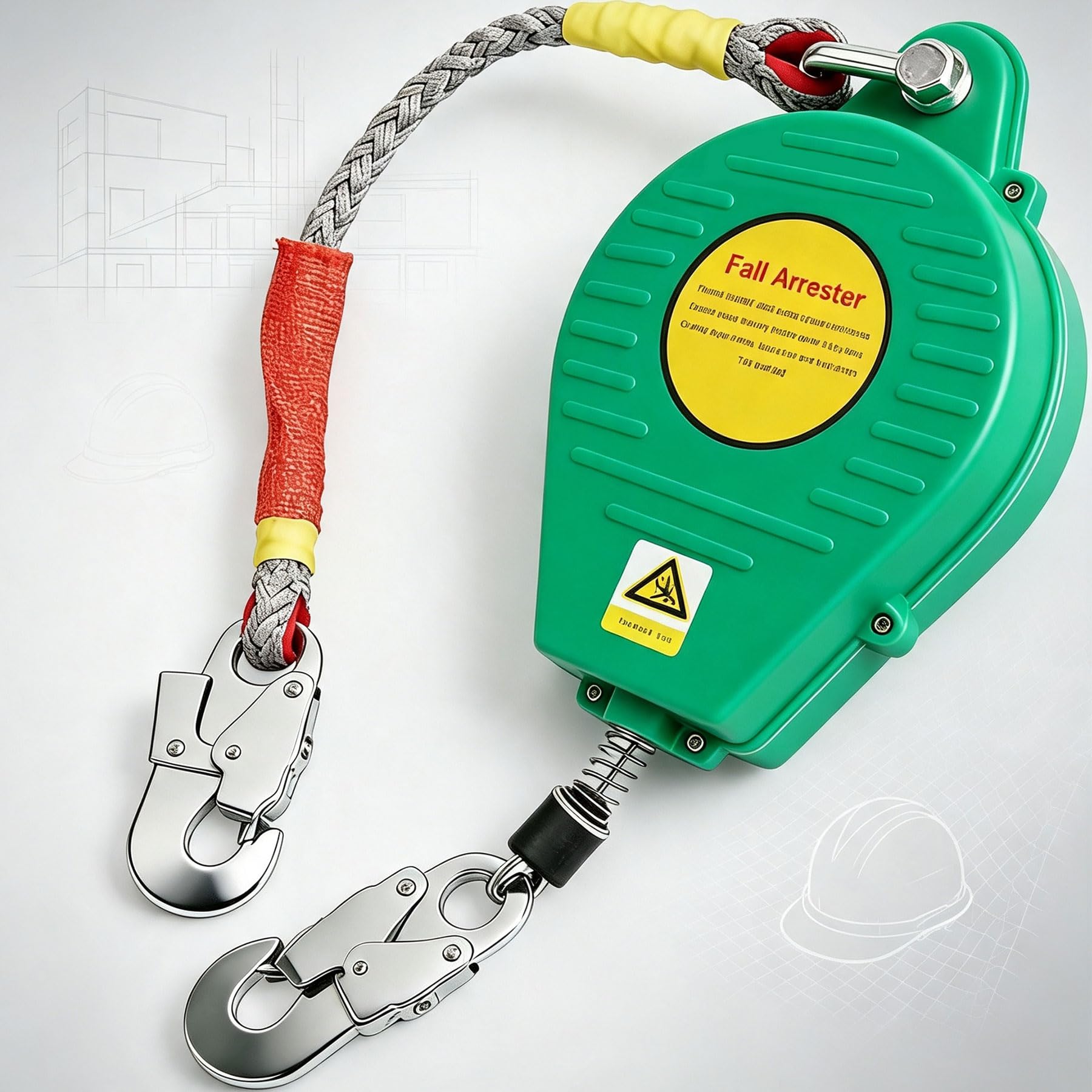 Dispositivo Anticaduta Retrattile Certificato 150kg (Green,10m)
