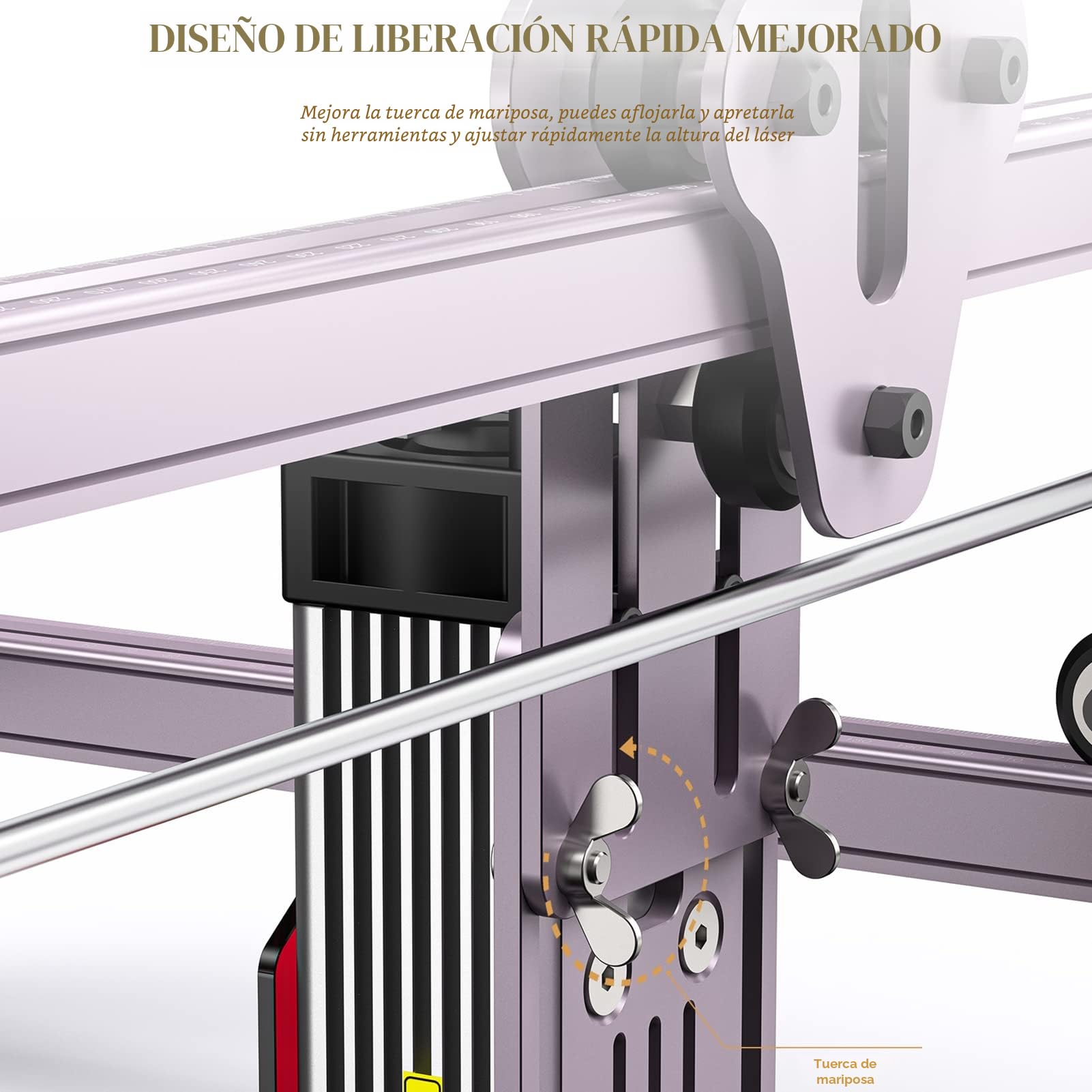 Máquina de grabado láser A5 Pro, 40 W, cortador de madera CNC con foco comprimido, corte de alta precisión para madera y metal, 455 ± 5 nm, rango de trabajo 410 mm x 400 mm