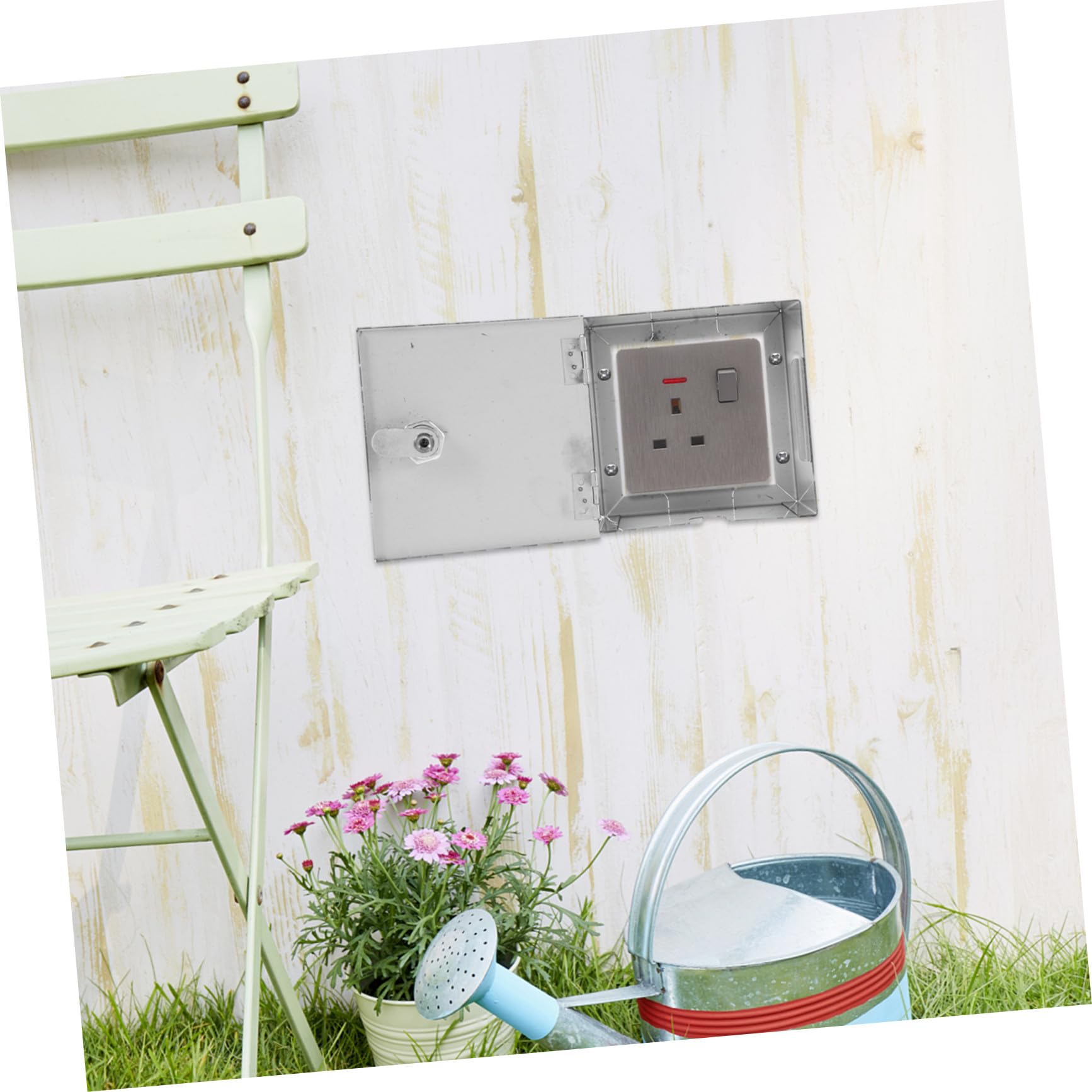Operitacx 2 Stück Steckdosenschutzbox mit Diebstahlsicherung Wetterfest Robust und Abschließbar Einfache für Sicheren Außeneinsatz Langlebiger Schutz für Elektrische Außensteckdosen
