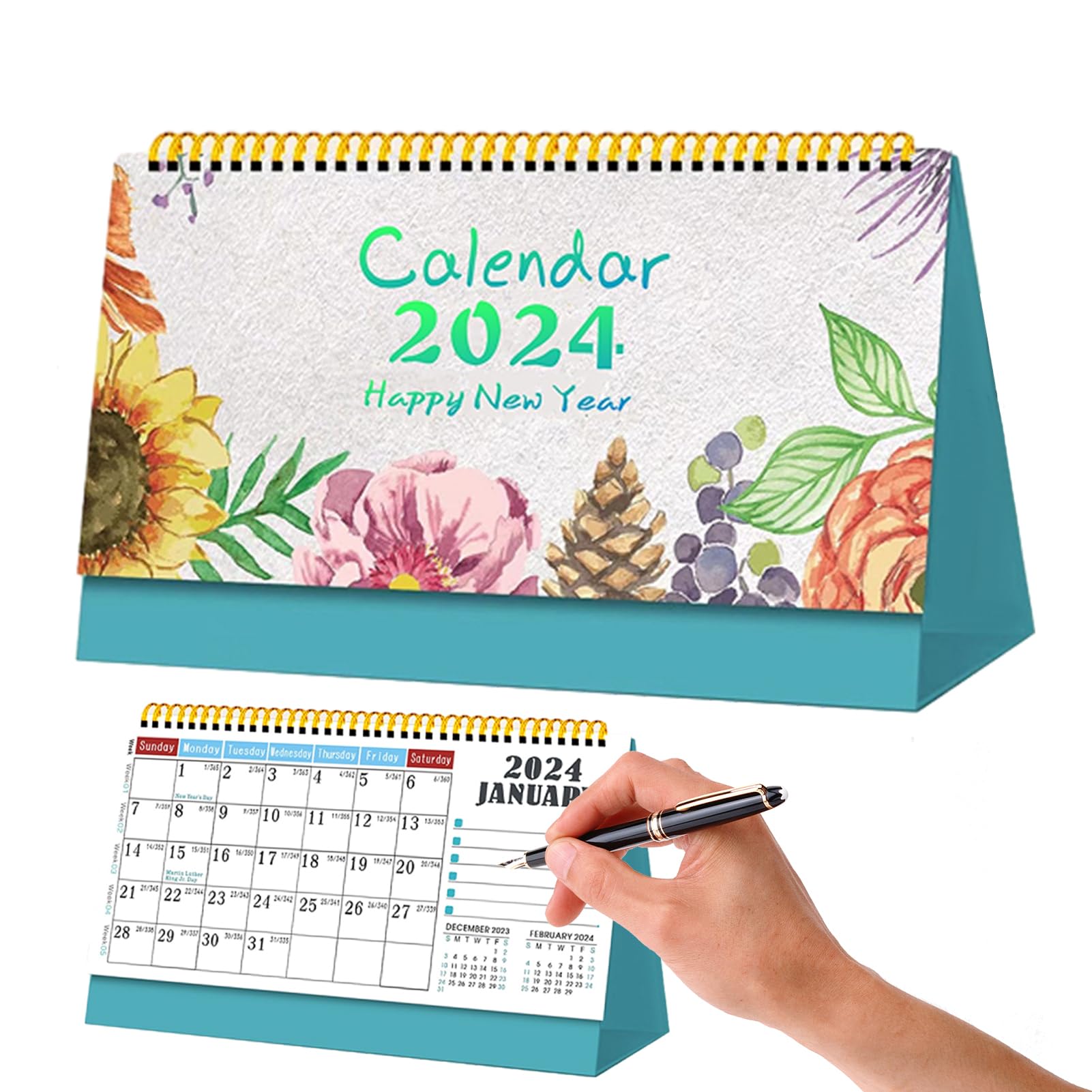Pianificatore di calendario da tavolo Sottomano da tavolo Calendari da