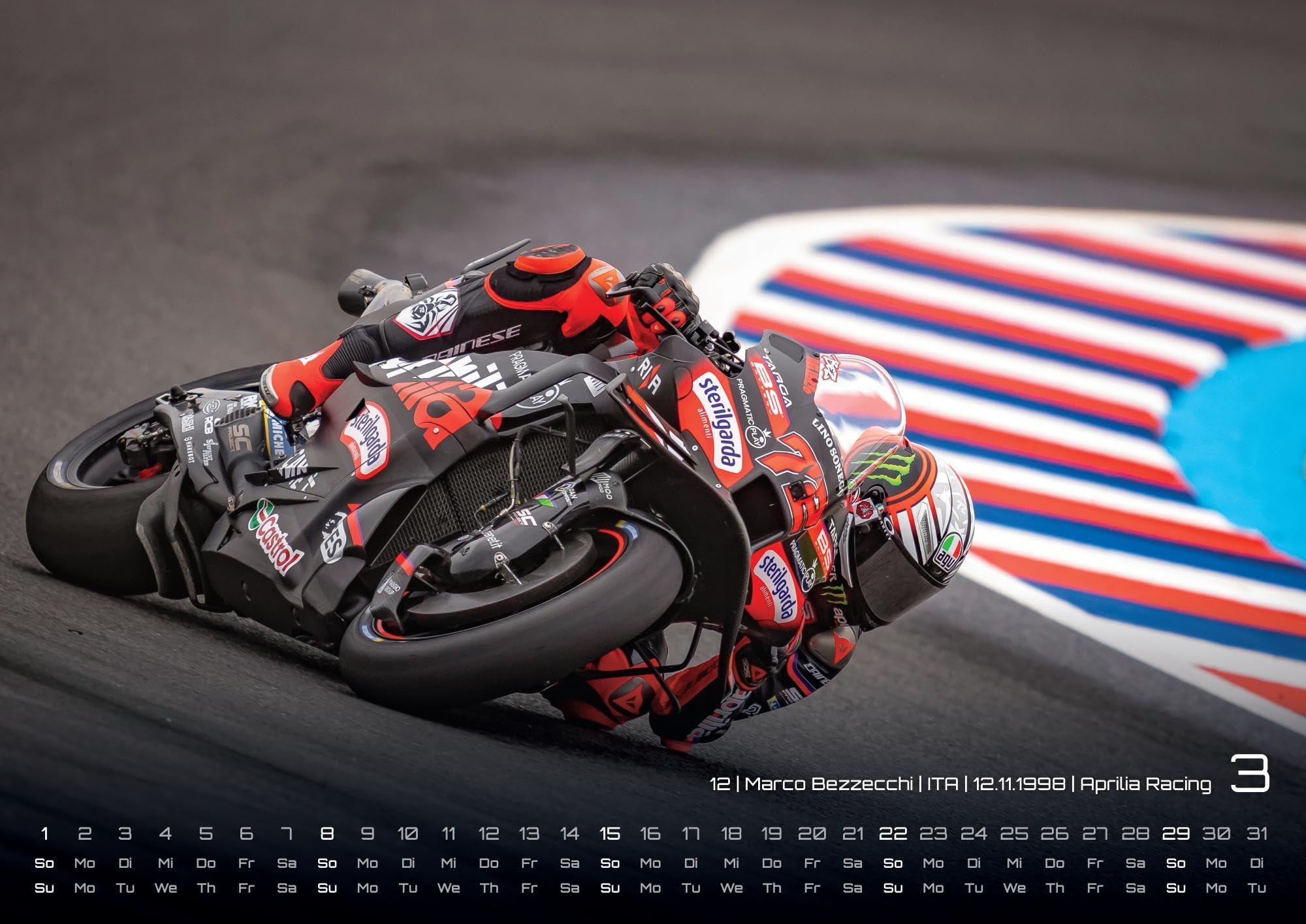 Motorrad Grand Prix 2026 - Kalender | MotoGP DIN A3: Der Wandkalender für alle Zweirad-Verrückten und Fans der MotoGP für das Jahr 2026 im Format DIN A3 (ca. 42 x 30 cm)!