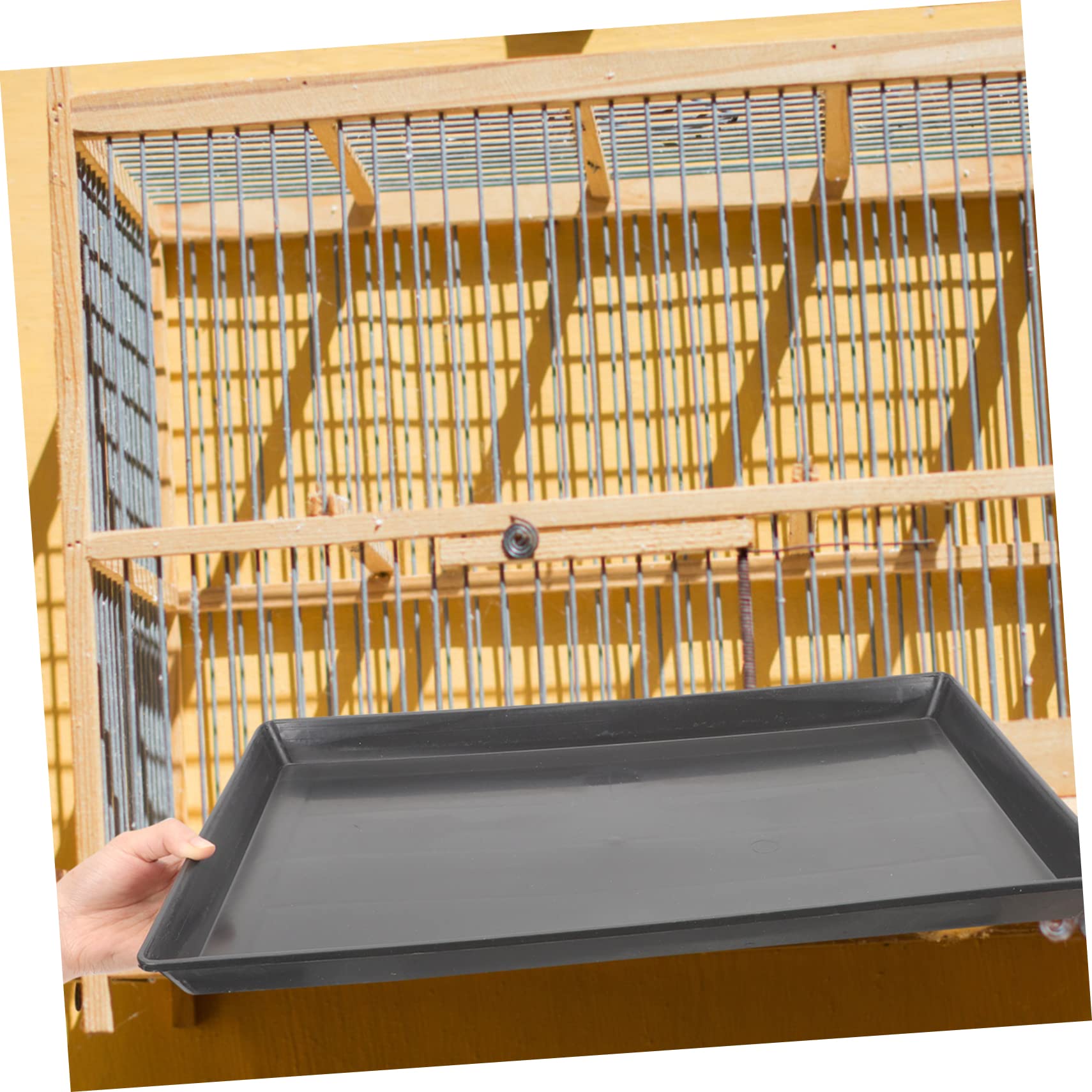 Garneck 2pièces Plateau De Cage pour Oiseaux Et Chiens Remplacement du Fond De Cage pour Petits Animaux Bac pour Éviter Les Salissures Et Faciliter Le Nettoyage