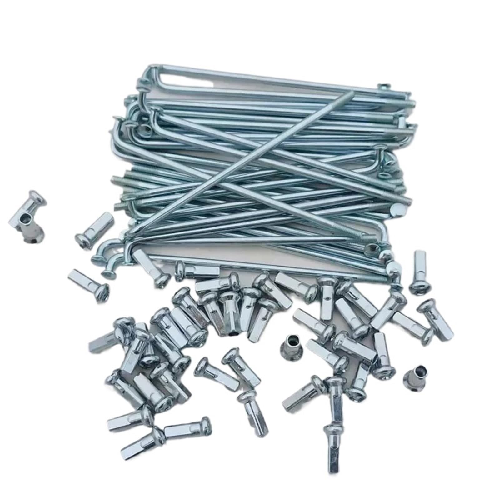 36 raggi per bicicletta elettrica, 12 G, diametro 2,5 mm, lunghezza 70-185 mm, raggi in acciaio 45# con nippli per riparazione ruote di bici elettriche (185 mm x 2,5 mm)