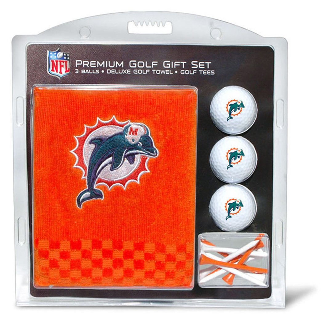 Team Golf 31520 Miami Dolphins Embroidered Towel Gift Set